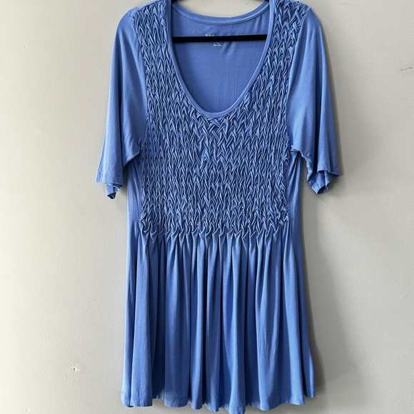 Soft Surroundings, Corneille Tunic, Basket Weave Periwinkle Size 1X - Picture 12 of 12